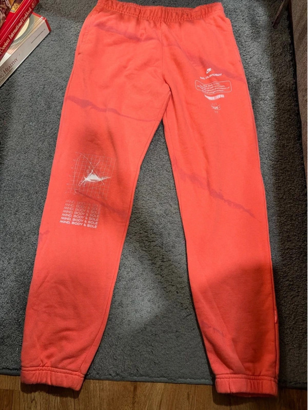 Nike Phys. Enlightenment Red Tie Dye Sweatpants Joggers Men’s Medium
